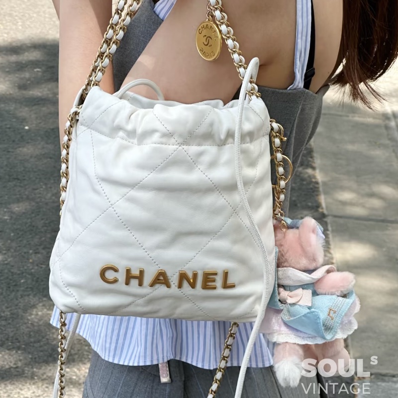 #CHANEL香奈兒22bag mini白金 芯片款 🪆-1