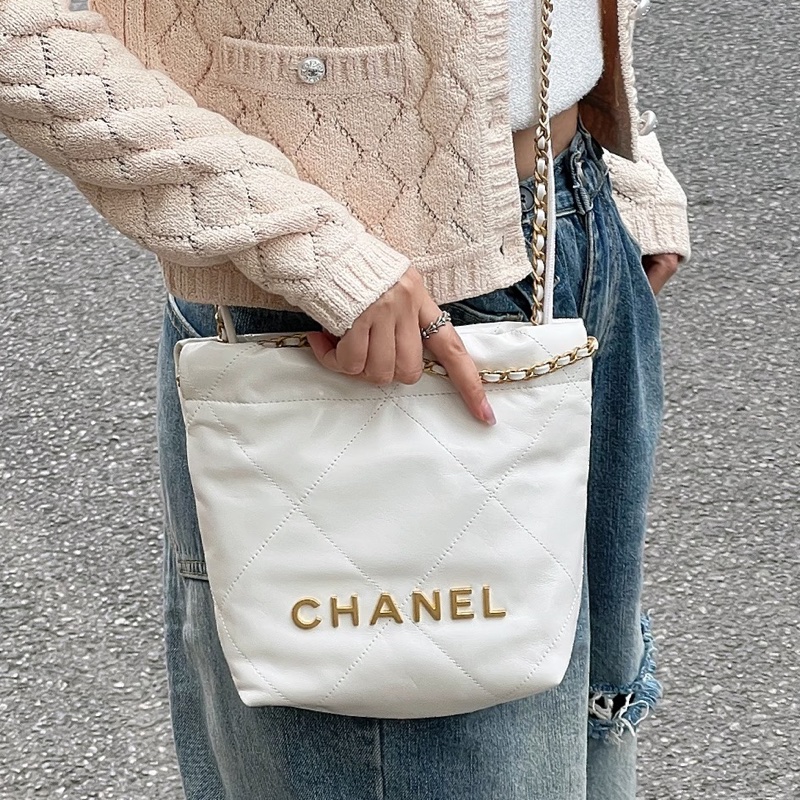 #CHANEL香奈兒22bag mini白金 芯片款 🪆-4