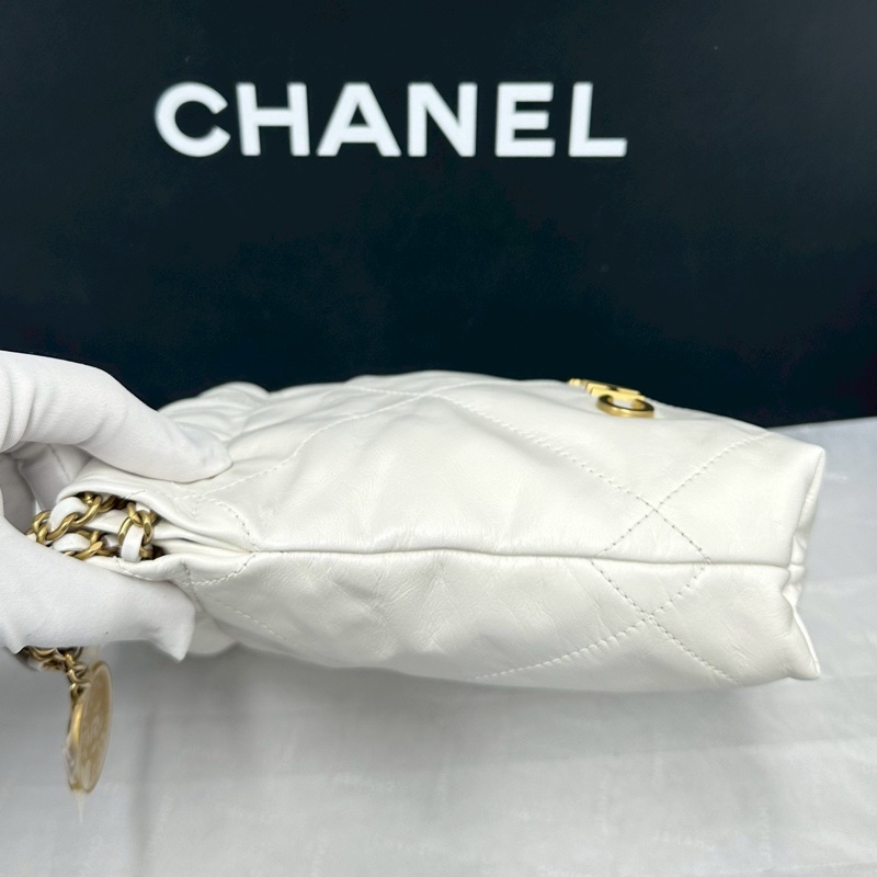 #CHANEL香奈兒22bag mini白金 芯片款 🪆-12