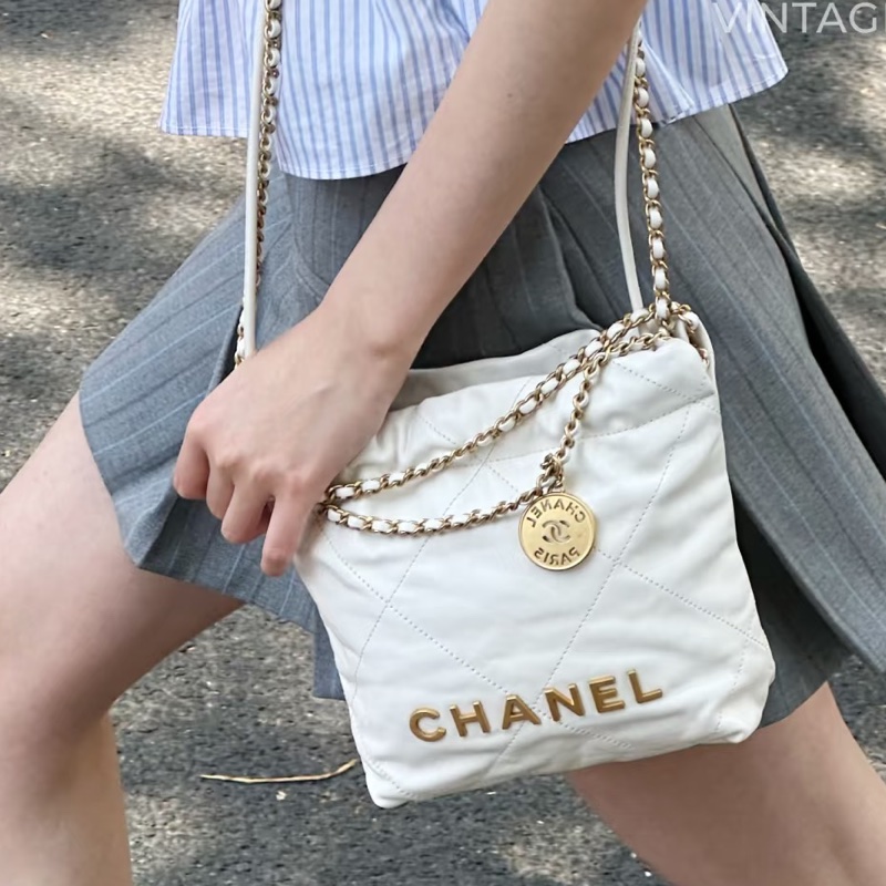 #CHANEL香奈兒22bag mini白金 芯片款 🪆-20