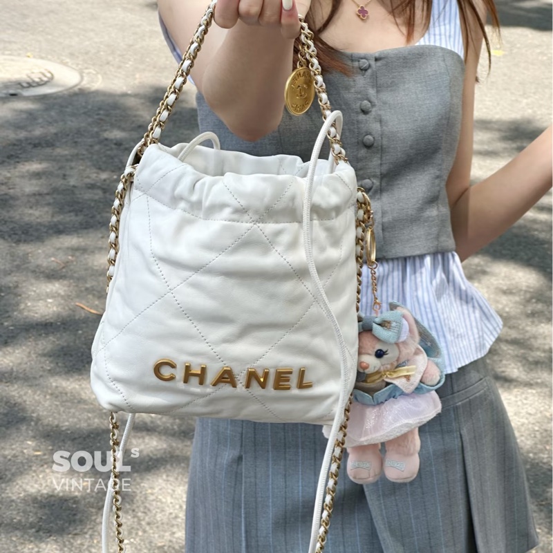 #CHANEL香奈兒22bag mini白金 芯片款 🪆-26