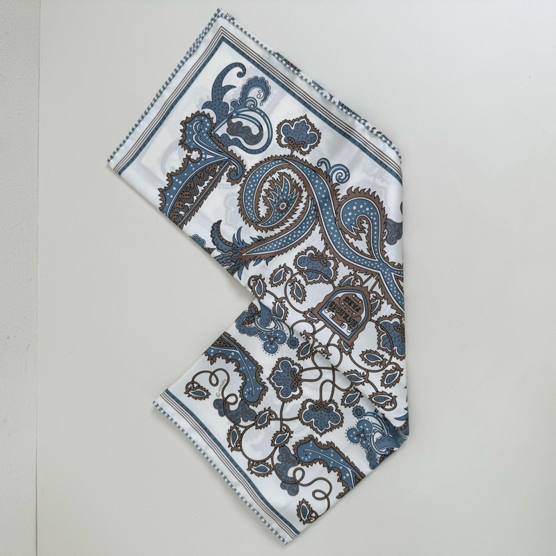 HERMES/愛馬仕桑蠶絲絲巾 全新 帶盒帶標 55*55cm-2