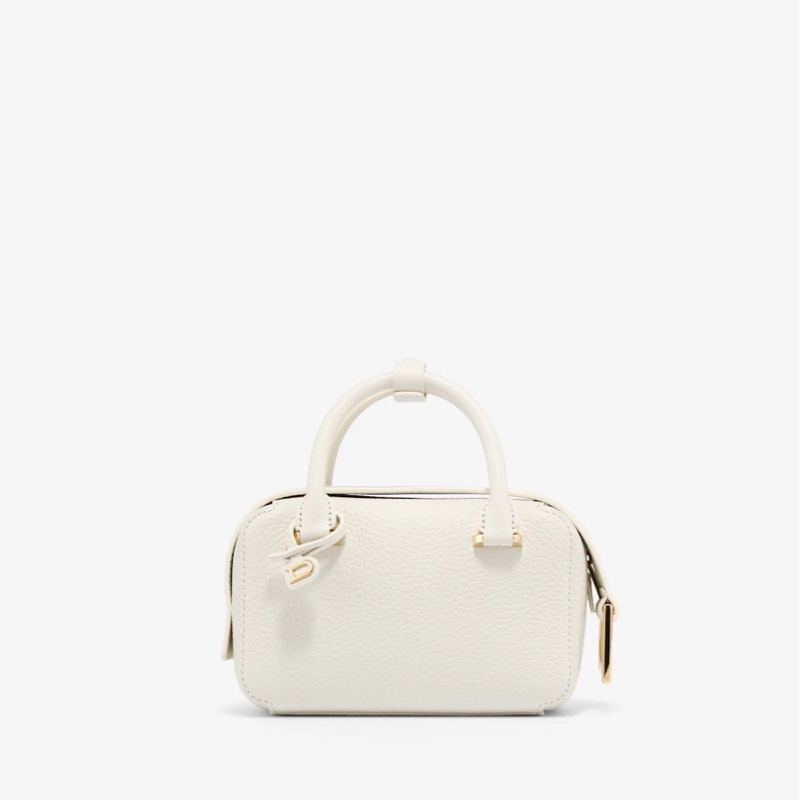Delvaux Cool Box Nano 象牙白金扣-2