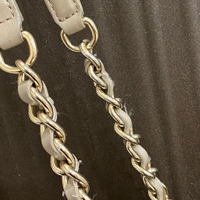 kate spade 卡其灰 鏈條肩背托特包-4