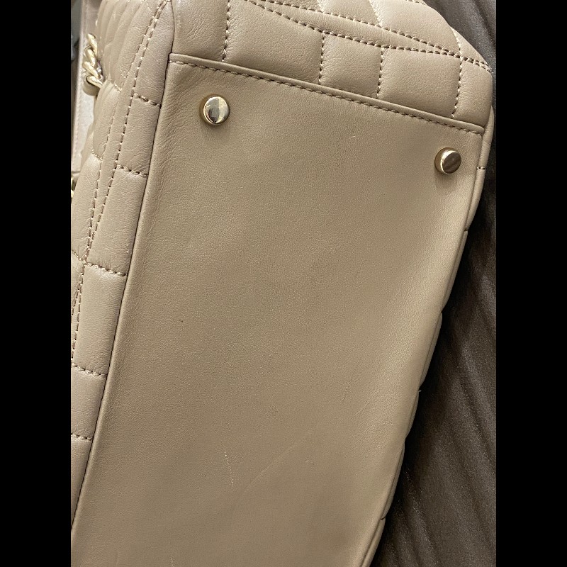 kate spade 卡其灰 鏈條肩背托特包-6