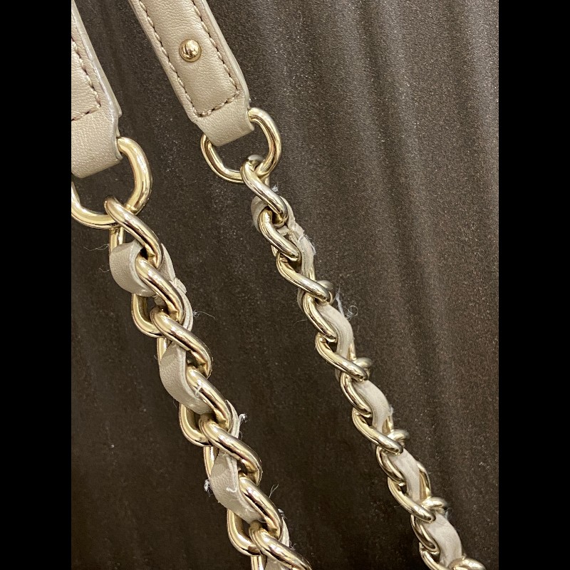 kate spade 卡其灰 鏈條肩背托特包-8