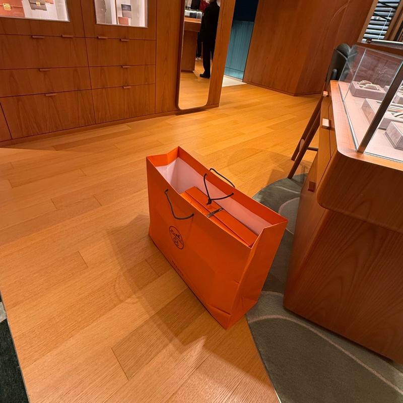 Hermes愛馬仕 pocotin 22 菜籃子 黑銀 stamp G (全新)-4