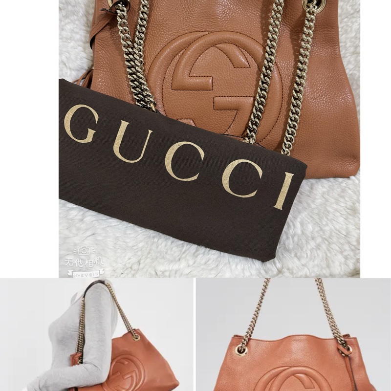 二手Gucci soho 手提肩背包（咖啡色）-0