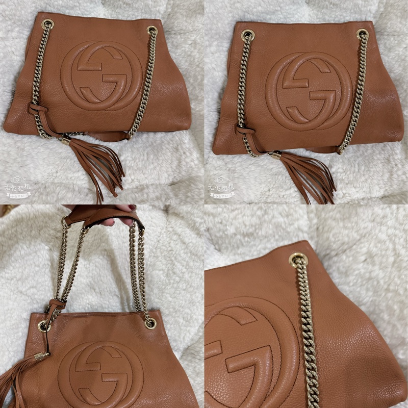 二手Gucci soho 手提肩背包（咖啡色）-1