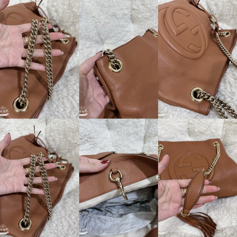 二手Gucci soho 手提肩背包（咖啡色）-2