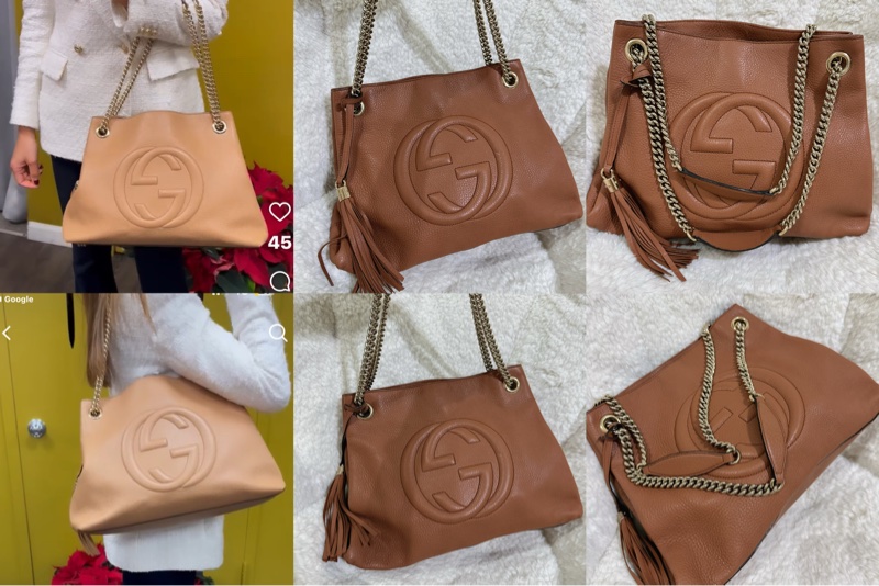 二手Gucci soho 手提肩背包（咖啡色）-8