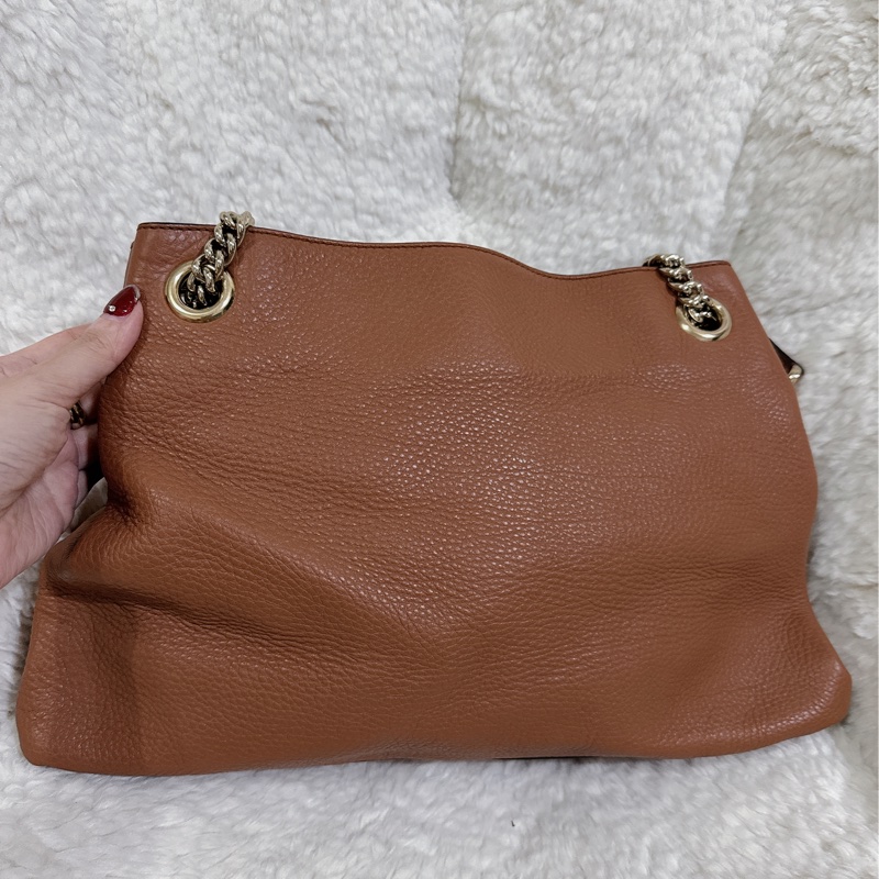 二手Gucci soho 手提肩背包（咖啡色）-23