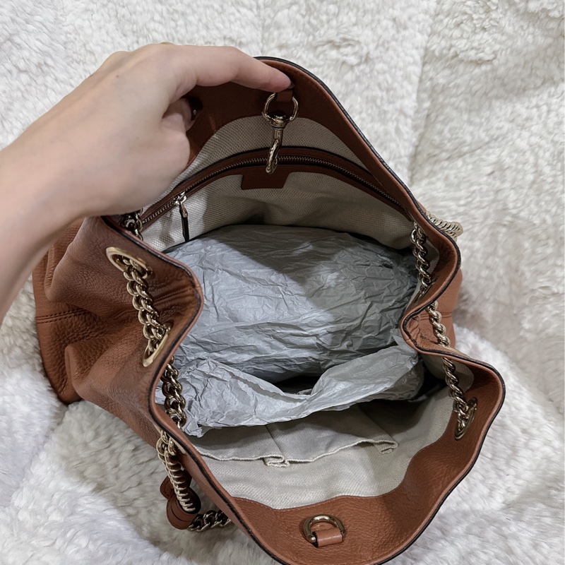 二手Gucci soho 手提肩背包（咖啡色）-31