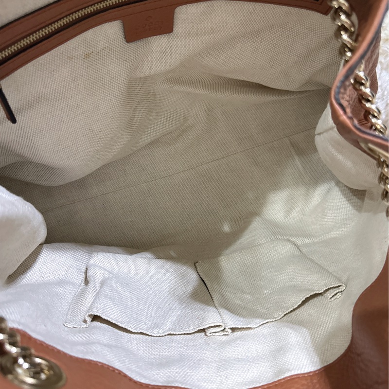 二手Gucci soho 手提肩背包（咖啡色）-36