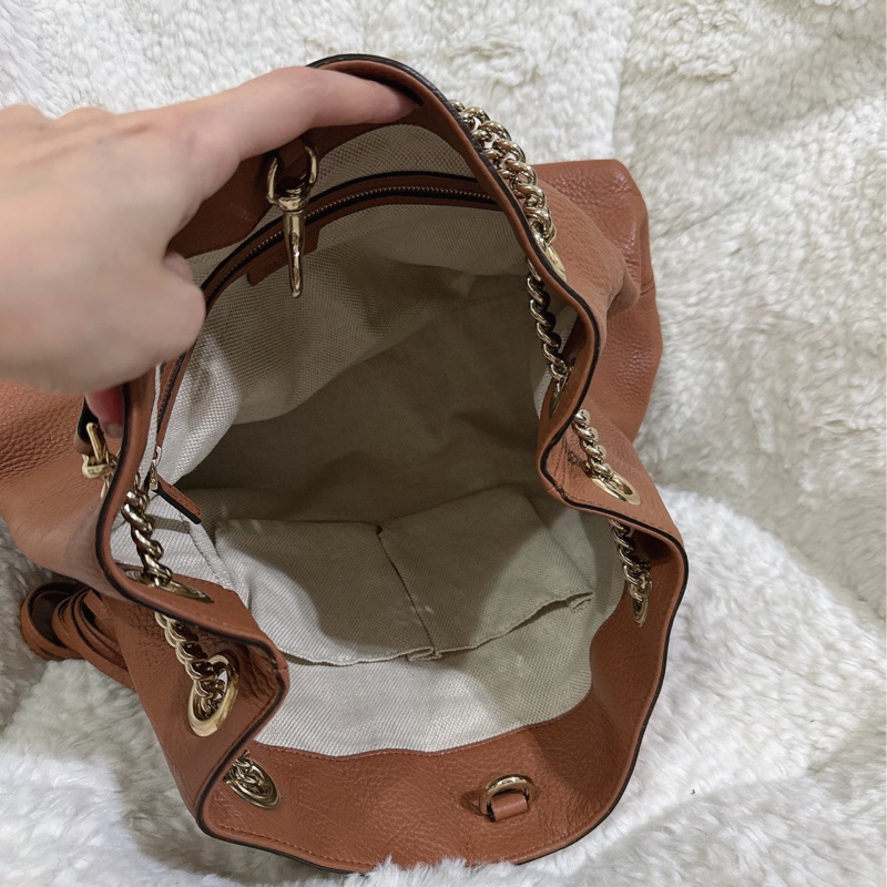 二手Gucci soho 手提肩背包（咖啡色）-40