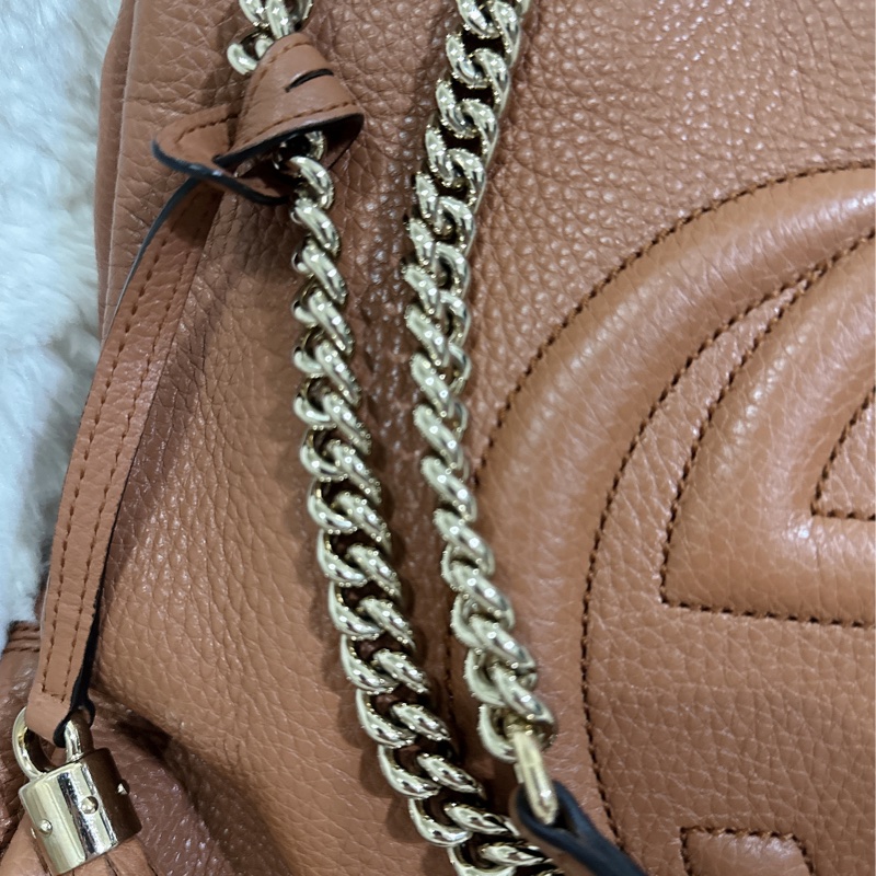 二手Gucci soho 手提肩背包（咖啡色）-46