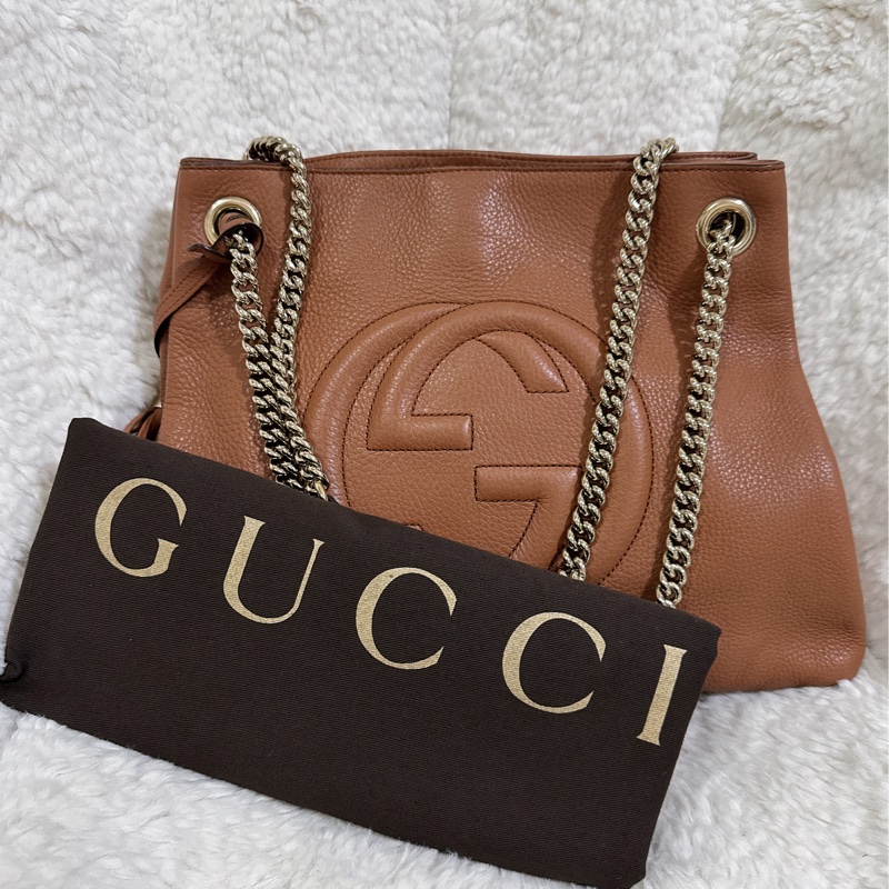 二手Gucci soho 手提肩背包（咖啡色）-52