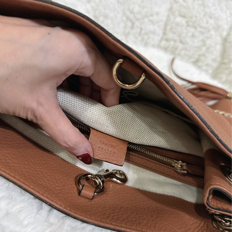 二手Gucci soho 手提肩背包（咖啡色）-57