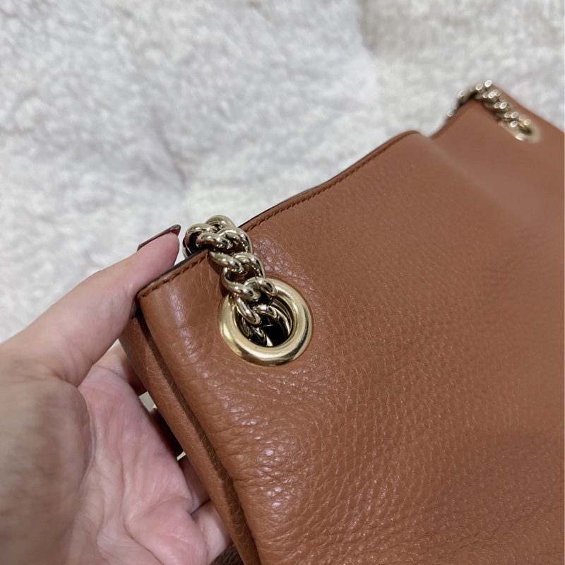 二手Gucci soho 手提肩背包（咖啡色）-65