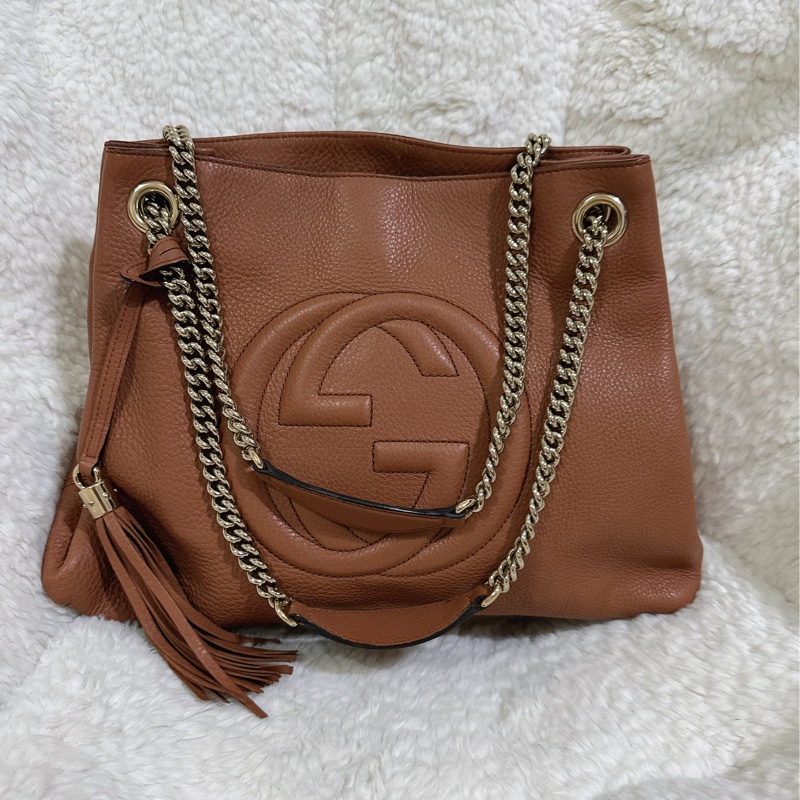 二手Gucci soho 手提肩背包（咖啡色）-68