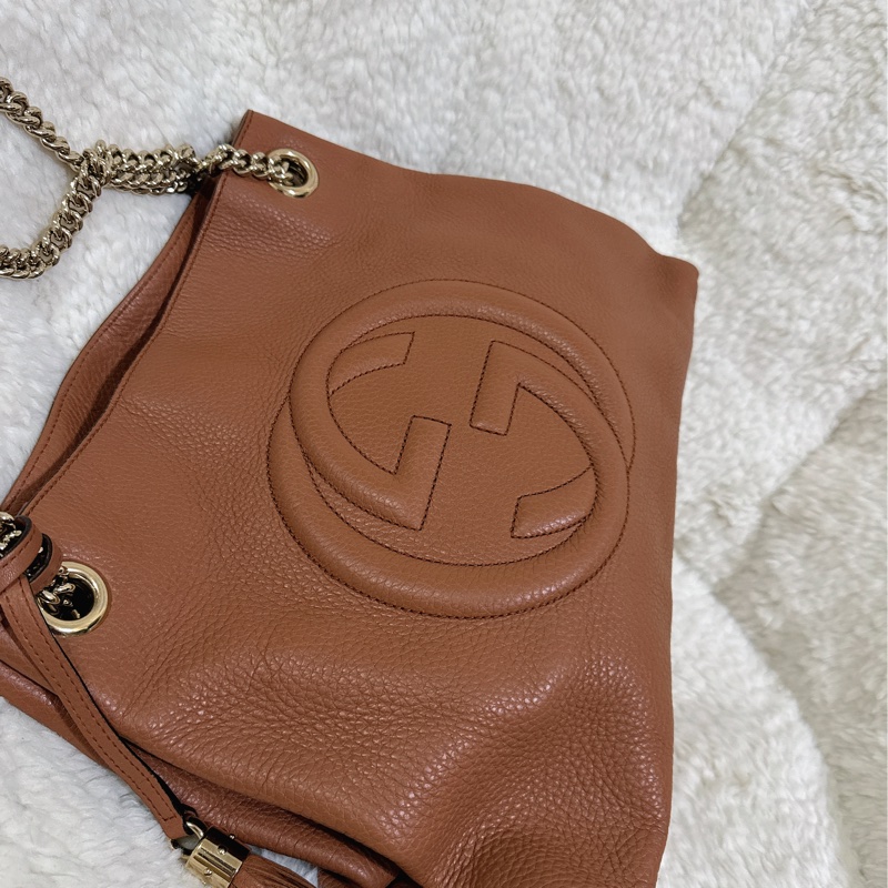 二手Gucci soho 手提肩背包（咖啡色）-69