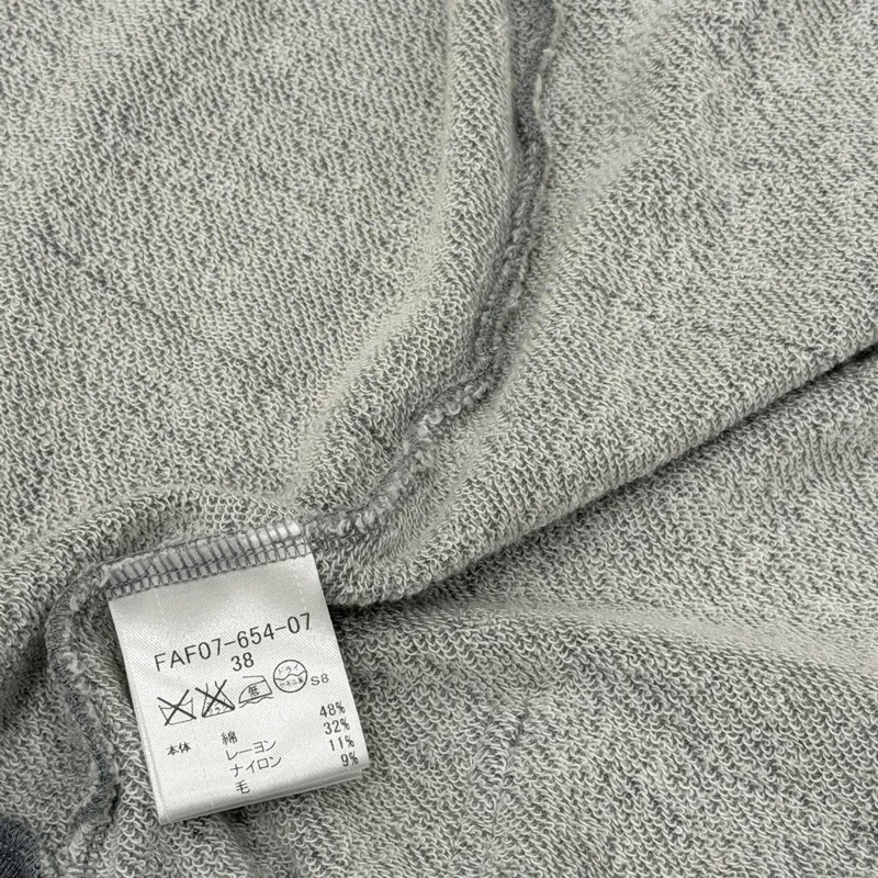 BURBERRY 藍標 灰色戰馬拉鏈棉毛短袖外套-8