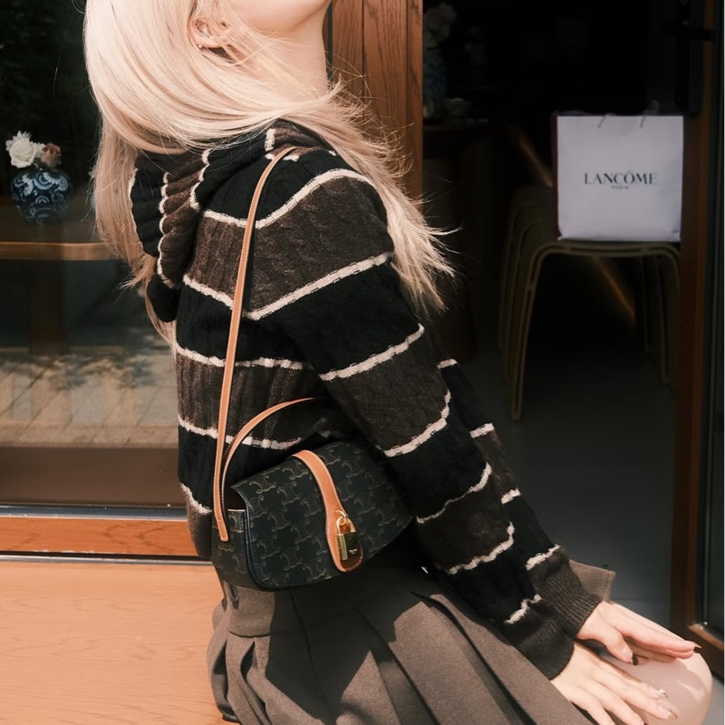 #CELINE 鎖頭肩背包 Lisa同款 ❤️-30