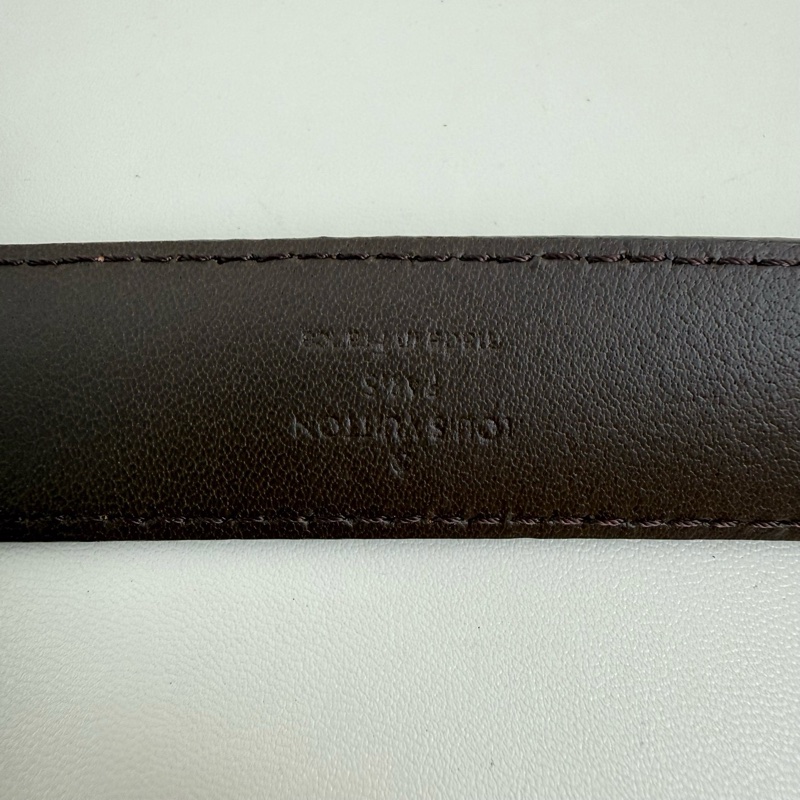 LOUIS VUITTON/路易威登 格子腰帶 金扣 尺寸:2.5*106cm-8