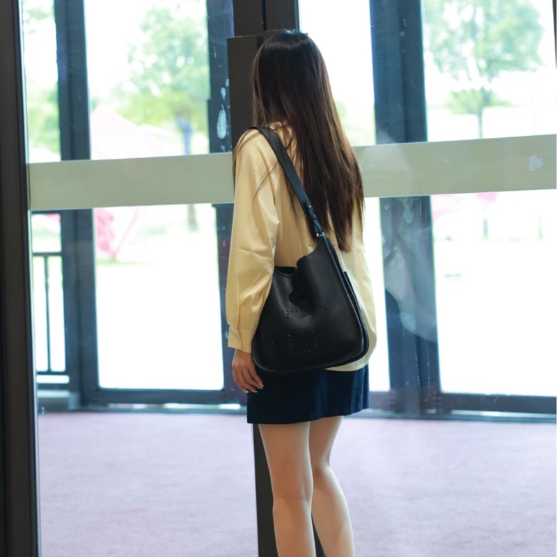 Hermes 愛馬仕Evelyne 伊芙琳黑銀29-2