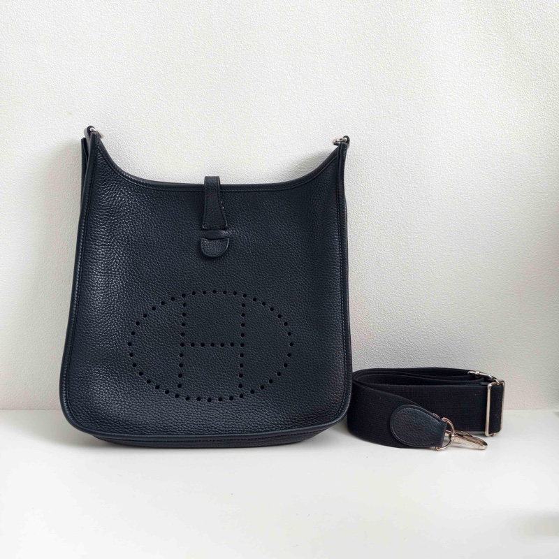 Hermes 愛馬仕Evelyne 伊芙琳黑銀29-3