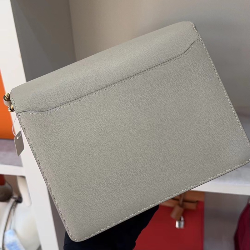 🌈Hermes🧡Roulis 23🧡奶昔白金🌟98.5新🌟🌈🌟Evercolor皮🌟Stamp D🌟豬鼻子🌟愛馬仕🌟-2