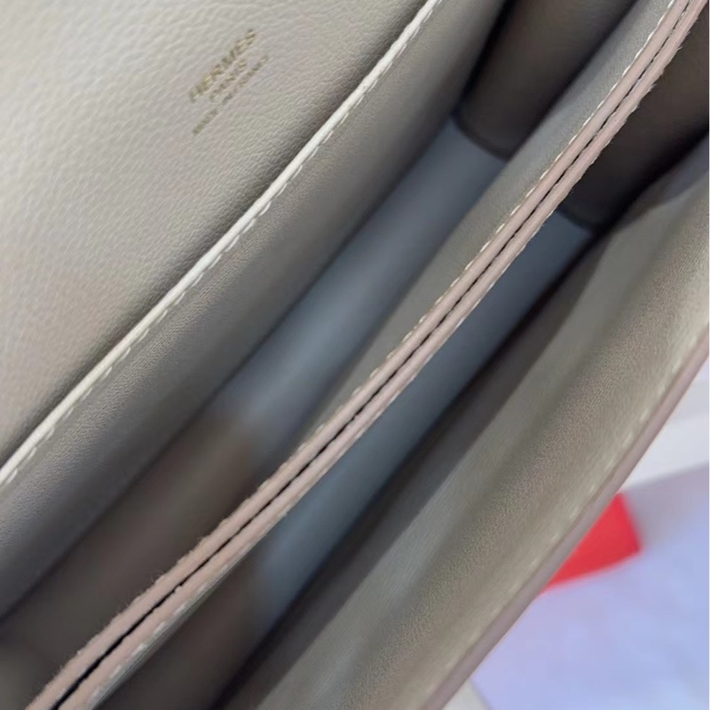 🌈Hermes🧡Roulis 23🧡奶昔白金🌟98.5新🌟🌈🌟Evercolor皮🌟Stamp D🌟豬鼻子🌟愛馬仕🌟-5