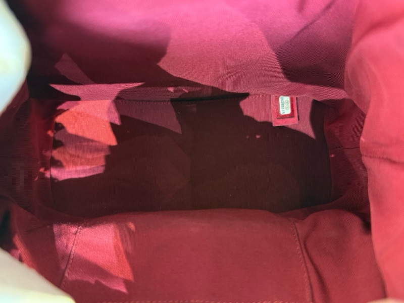 Chanel 香奈兒 Gabrielle 小牛皮 雙肩包 26開  尺寸： 22*11*23  黑色拼白色-8