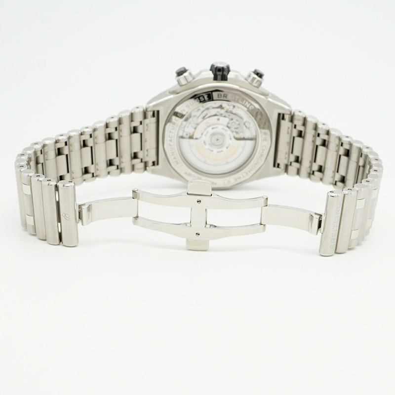 百年靈 SuperChronomat B01 AB0136 黑色錶盤男錶-3