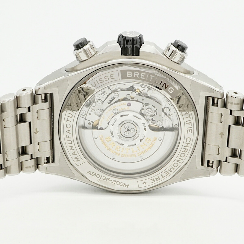 百年靈 SuperChronomat B01 AB0136 黑色錶盤男錶-4