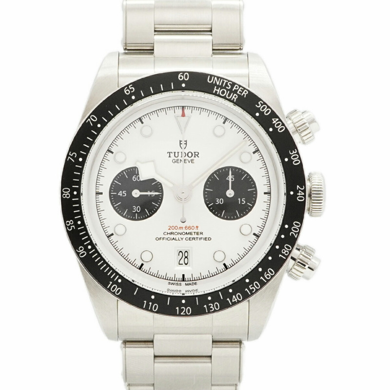 帝舵碧灣系列 79360N 銀色錶盤男士腕錶-0