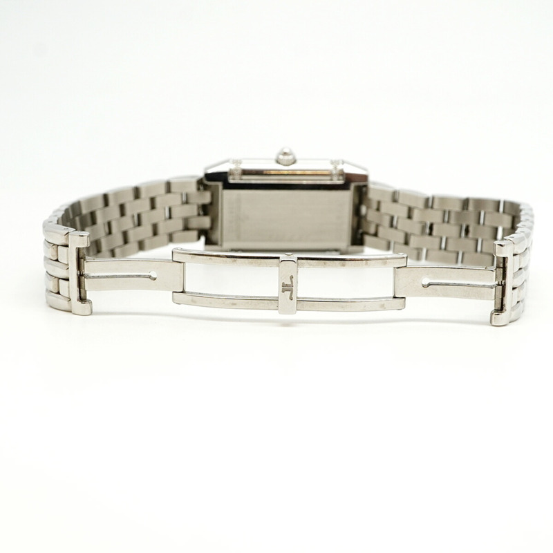 積家 Reverso Duetto 266.8.44 銀白珍珠母貝錶盤女錶-3