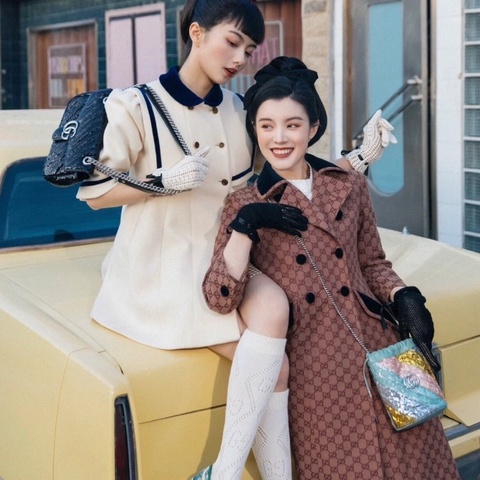 Gucci 馬蒙水桶包   19*17  99新配件塵袋