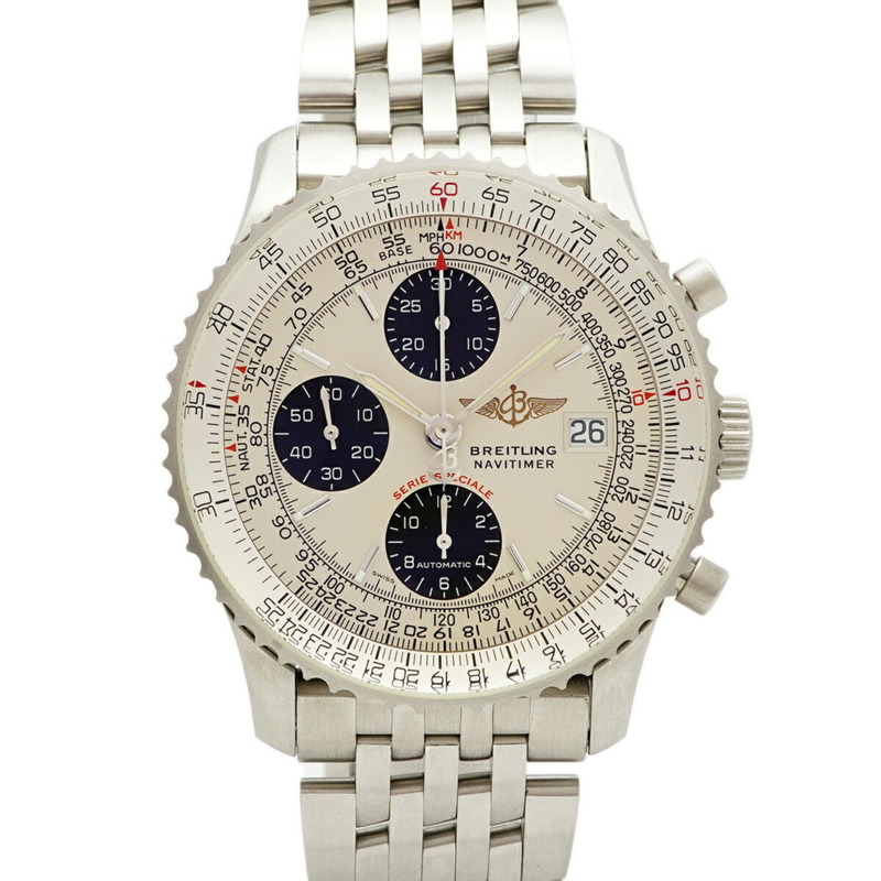 百年靈 Navitimer Fighters A13330 象牙色錶盤男士腕錶-0