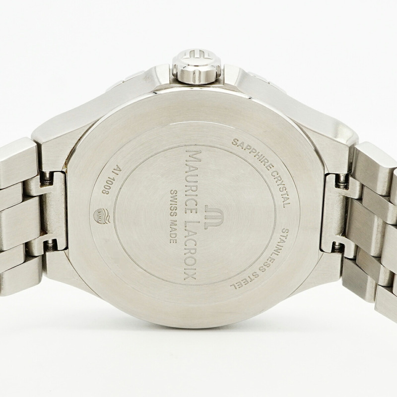 Maurice Lacroix Aikon AI1008-SS002-431-1 海軍藍錶盤男士腕錶-4