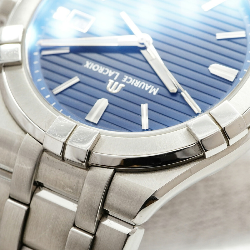 Maurice Lacroix Aikon AI1008-SS002-431-1 海軍藍錶盤男士腕錶-6
