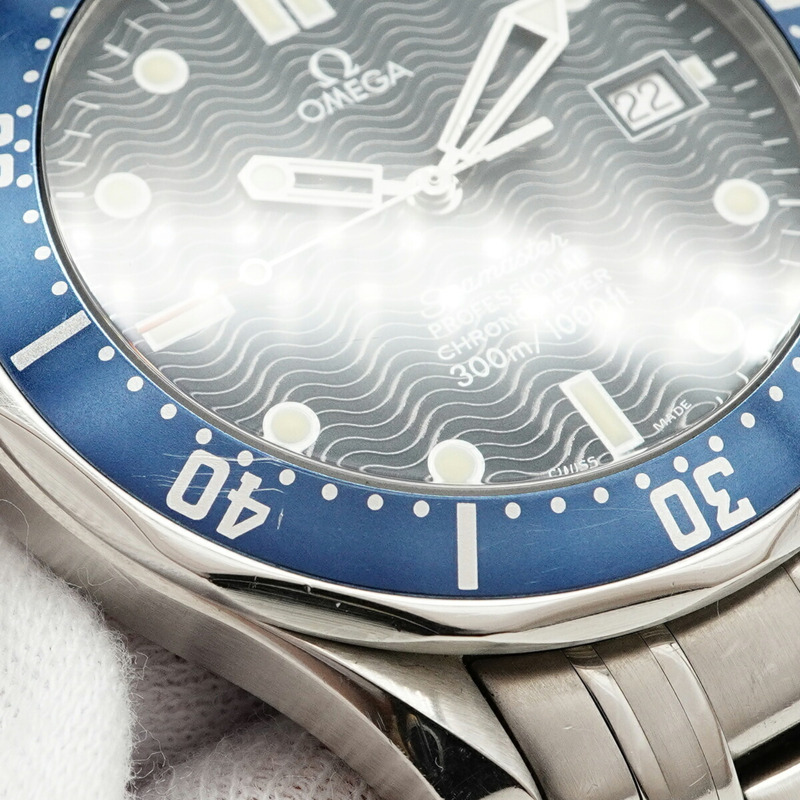 歐米茄海馬系列 2531.80 海軍藍錶盤男士腕錶-6