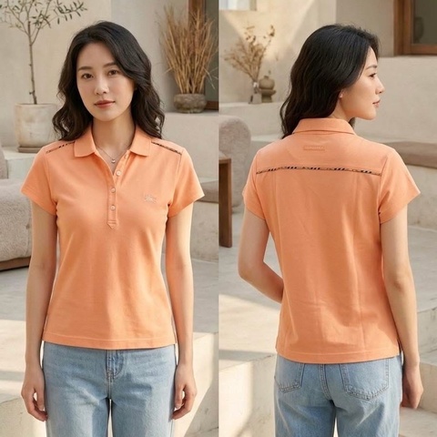 BURBERRY GOLF 經典格紋滾邊戰馬POLO衫