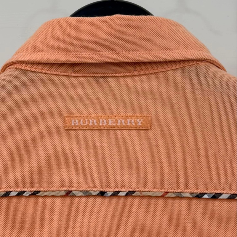 BURBERRY GOLF 經典格紋滾邊戰馬POLO衫-5
