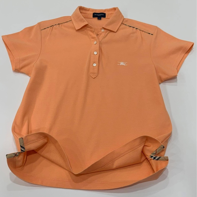 BURBERRY GOLF 經典格紋滾邊戰馬POLO衫-7