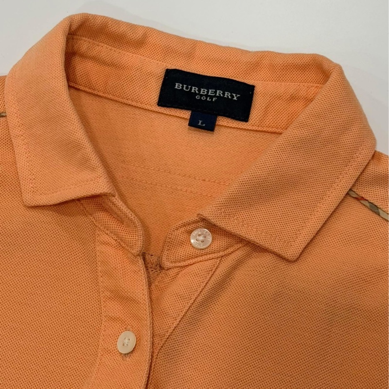 BURBERRY GOLF 經典格紋滾邊戰馬POLO衫-8