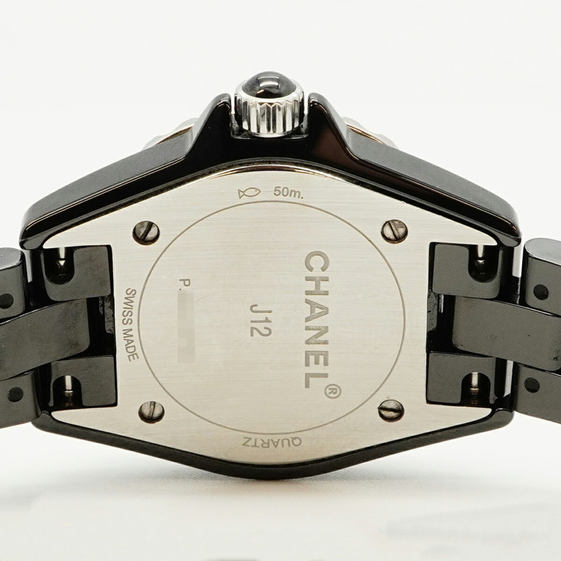 香奈兒 J12 H4196 黑色錶盤小姐腕錶-4