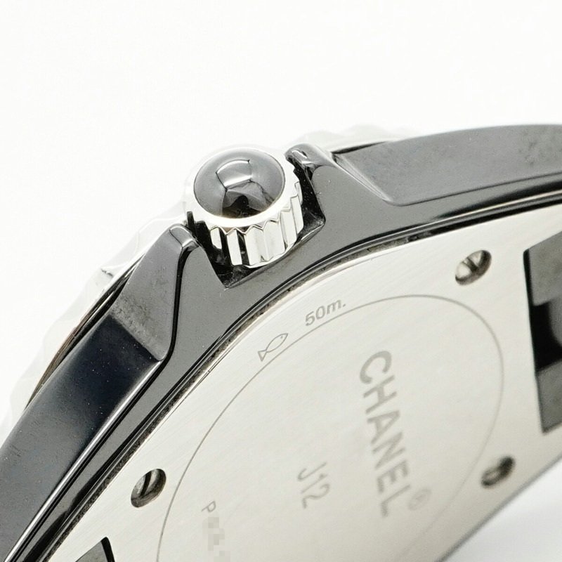 香奈兒 J12 H4196 黑色錶盤小姐腕錶-8