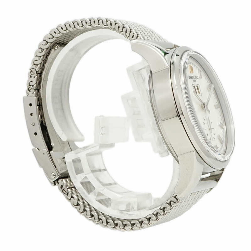 百年靈 Transocean A16310 白色錶盤男士腕錶-2