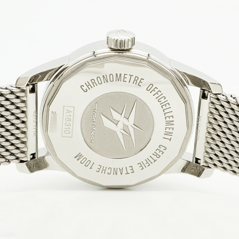 百年靈 Transocean A16310 白色錶盤男士腕錶-4